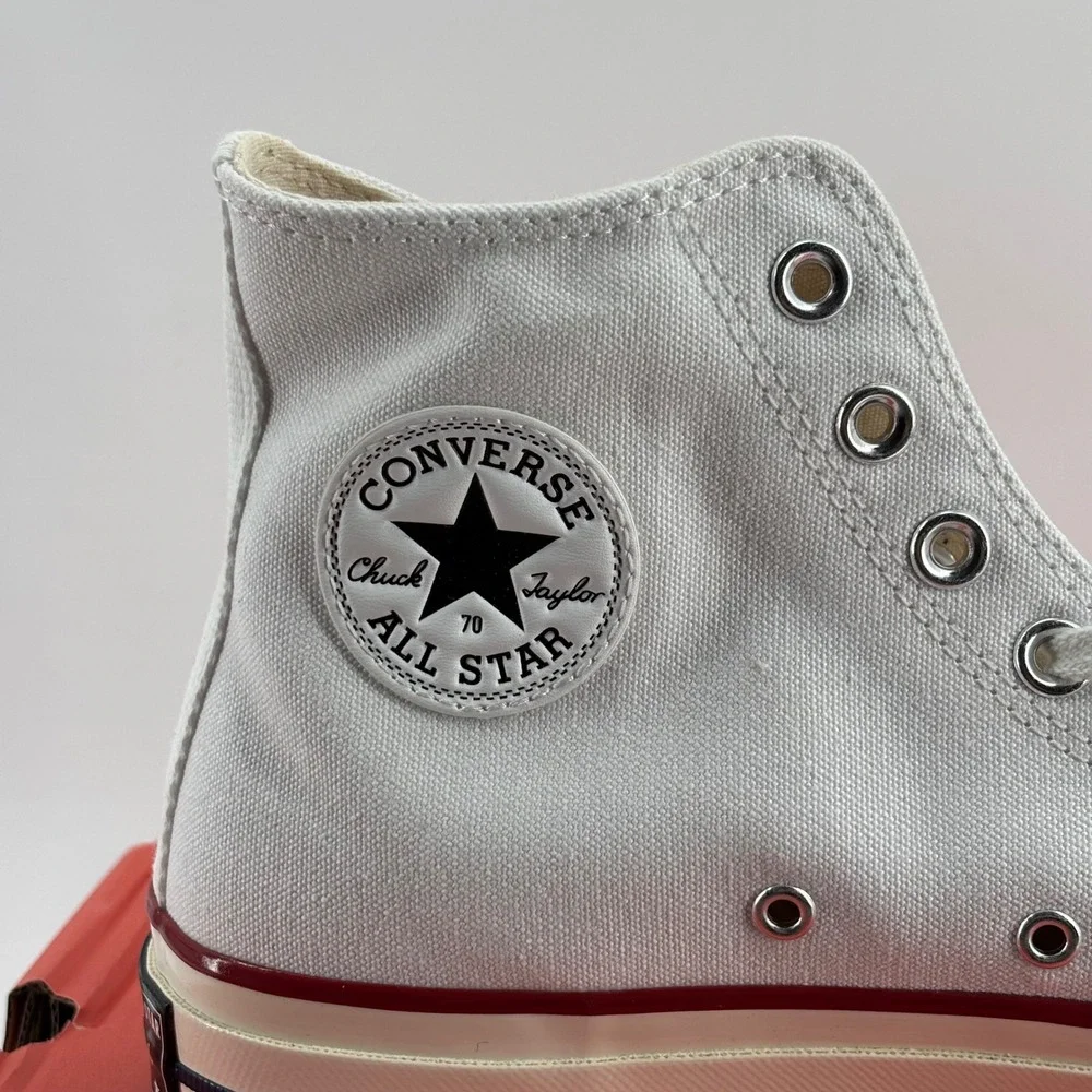 Converse Chuck 70 Hi Unisex 9M 11W White Garnet Egret 162056C New With Box